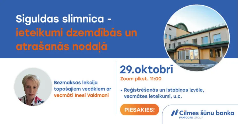 Siguldas slimnīca - ieteikumi un uzturēšanās nodaļā